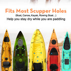 Canalhout 12 Pieces Kayak Scupper Plug Kit Tpe Scupper Plugs Drain Holes Stopper Bung With Handle (Coral-12 Pieces-Small)