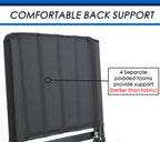 SPORT BEATS Stadium Seats with Back Support Bleacher Chairs with Back and Cushion Thick Padded Bleacher Seats Includes Shoulder