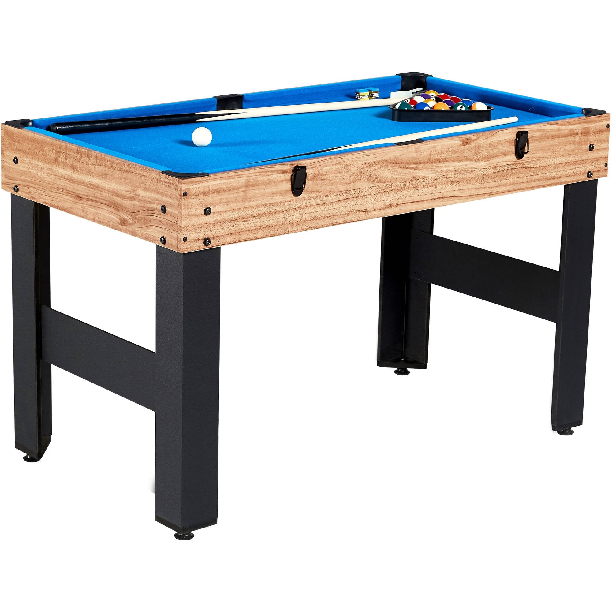 Evelove Table Game 3-In-1 Multi Combo Game Table Foosball Soccer Billiards Pool