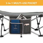 Kingcamp Folding Camping Cot Lightweight Sleeping Cot Portable With Carry Bag Double Layer 1000D Sturdy Cot Heavy Duty Camping B