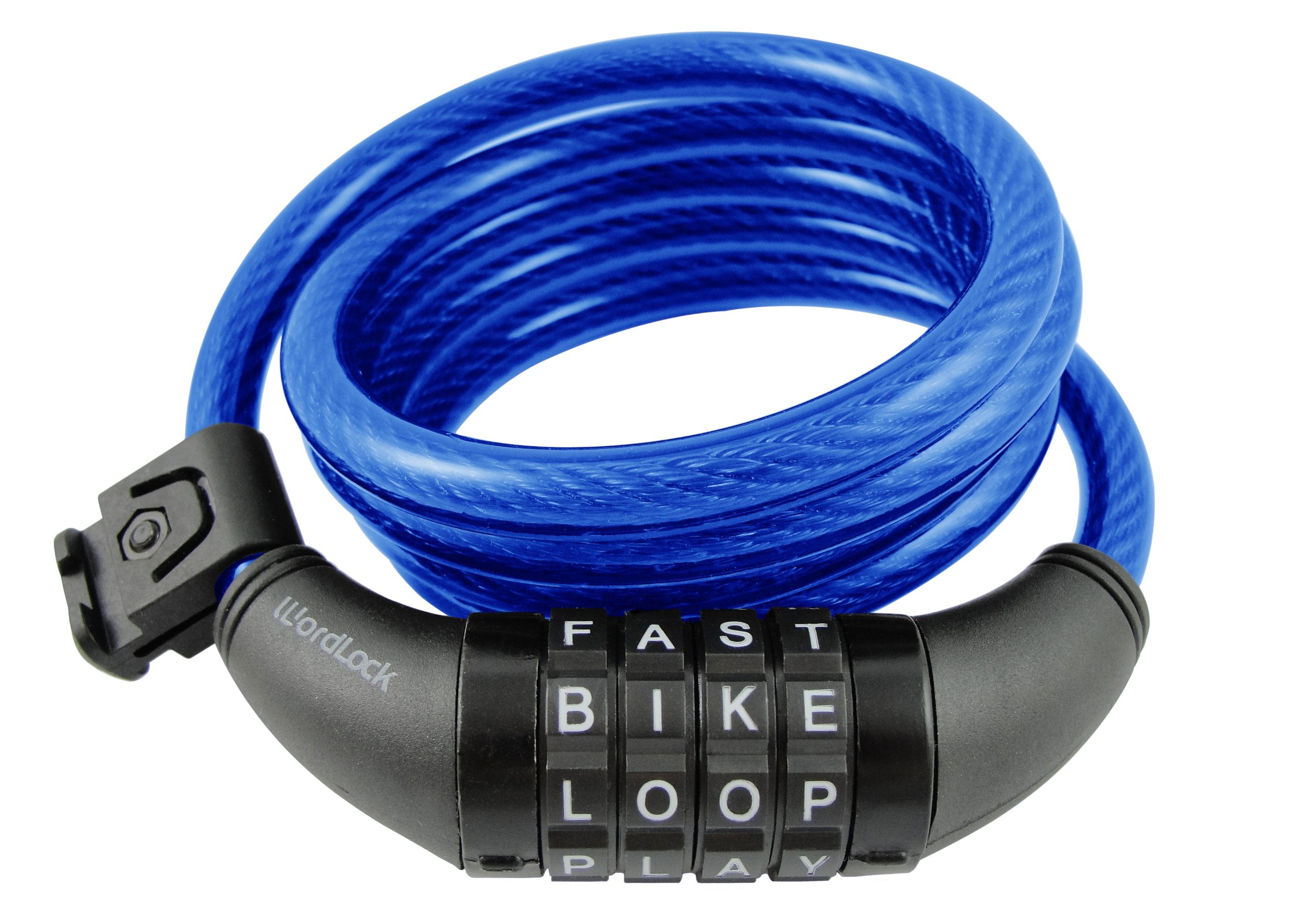 Wordlock CL-409-BL Combination Resettable Cable Lock (Blue), Normal