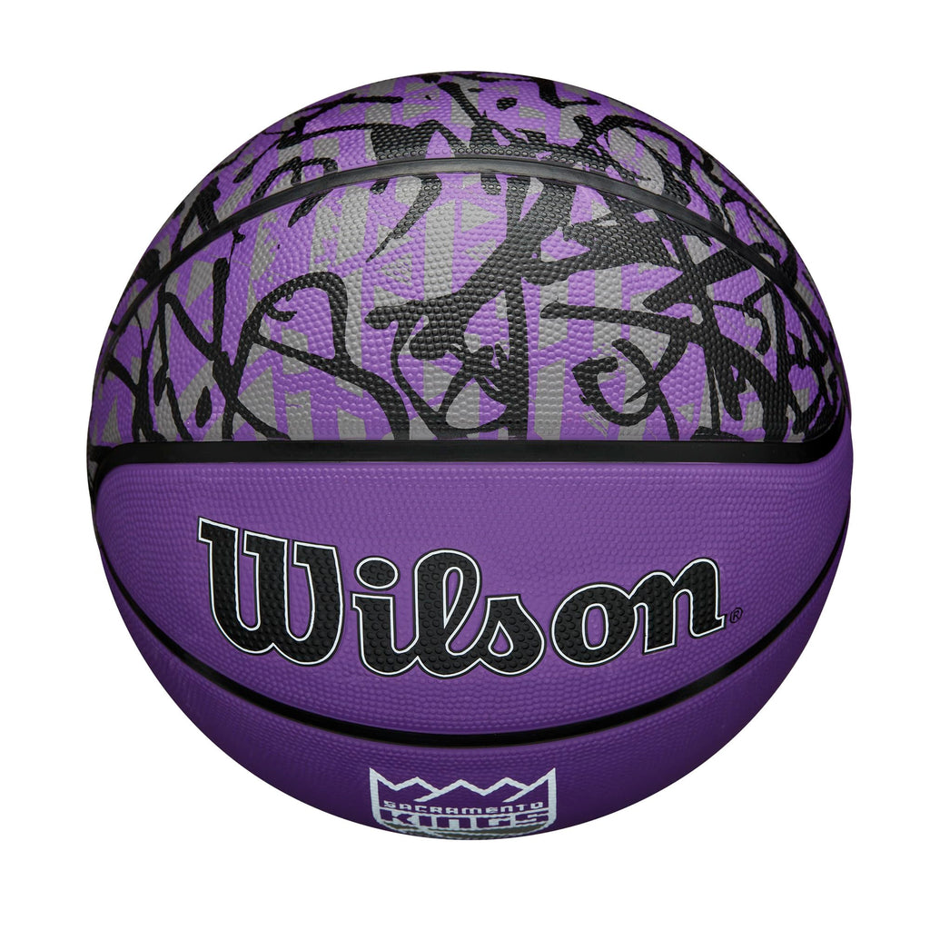 Wilson Nba Team Graffiti Basketball - Sacramento Kings, Size 7-29.5''