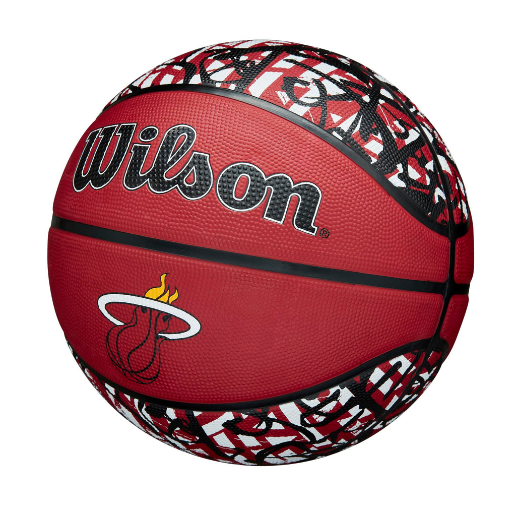 Wilson Nba Team Graffiti Basketball - Miami Heat, Size 7-29.5''