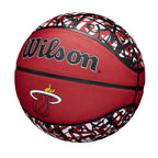 Wilson Nba Team Graffiti Basketball - Miami Heat, Size 7-29.5''