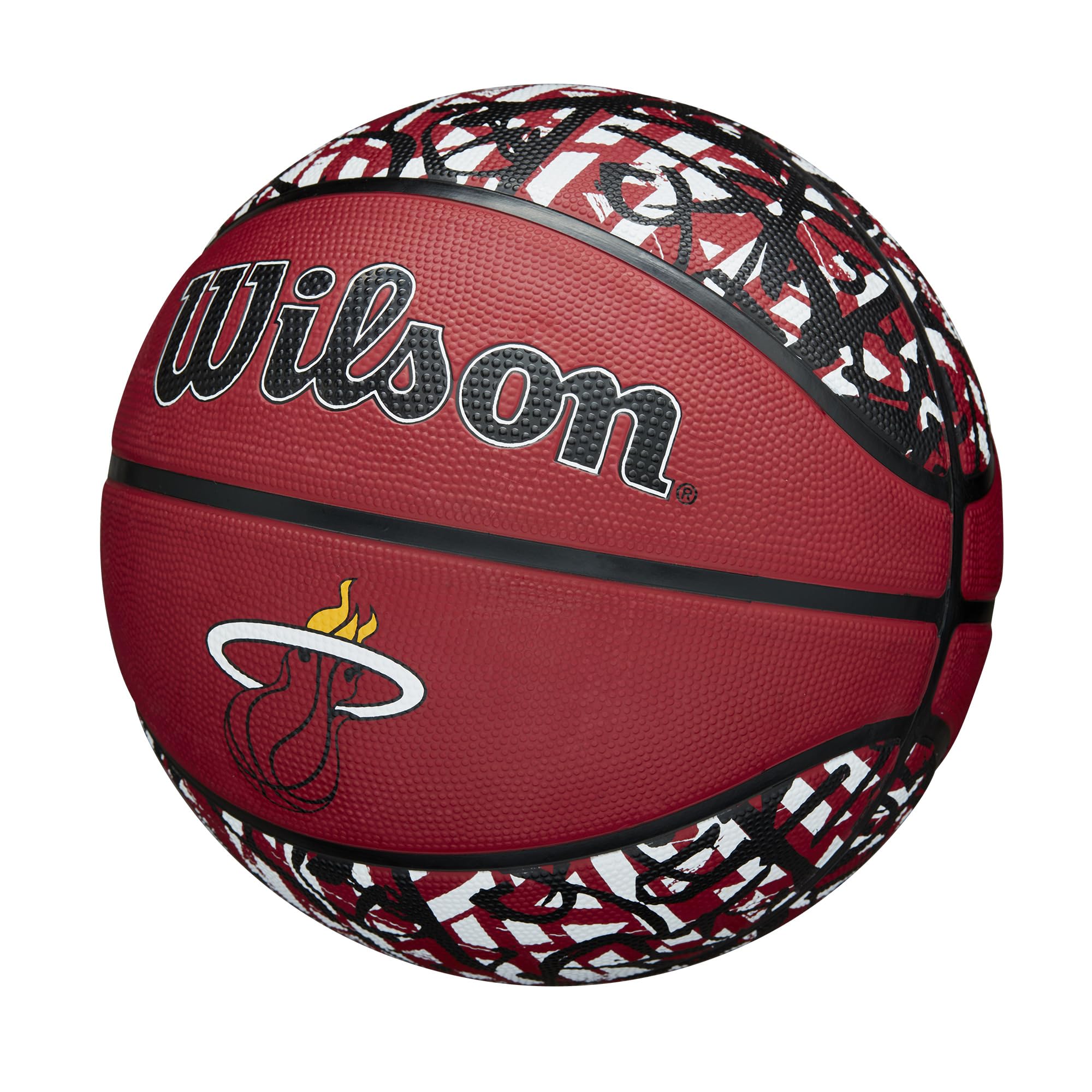 Wilson Nba Team Graffiti Basketball - Miami Heat, Size 7-29.5''