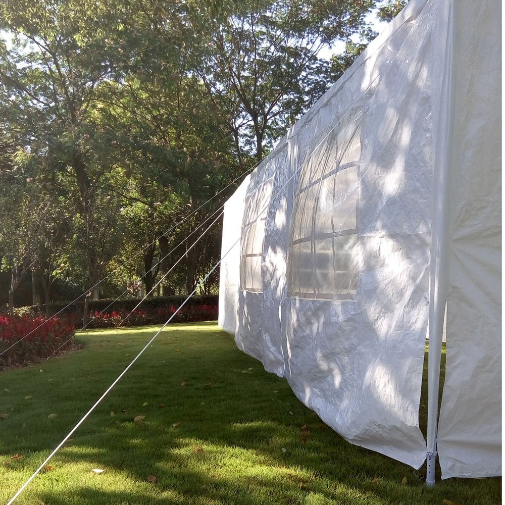 Thxbyebye Wedding Party Tent 3 X 9M Outdoor White Canopy Screen Sun Shelters Houses Gazebos Heavy Duty With 3 Removable Sides Si
