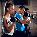 Wf Athletic Supply Rubber Coated Hex Dumbbell Set, Multiple Choices Available - Dumbbells With Rack Stand And Mat, Or Dumbbells