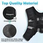 Pacearth Weighted Vest With Ankle/Wrist Weights 6Lbs-30Lbs Body Weight Vest With Reflective Stripe, Size-Adjustable Workout Equi
