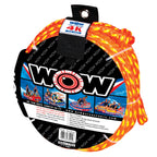 Wow Sports World Of Watersports 4K 60 Ft. Tow Rope With Floating Foam Buoy 1 2 3 Or 4 Person Tow Rope For Boating, 11-3010