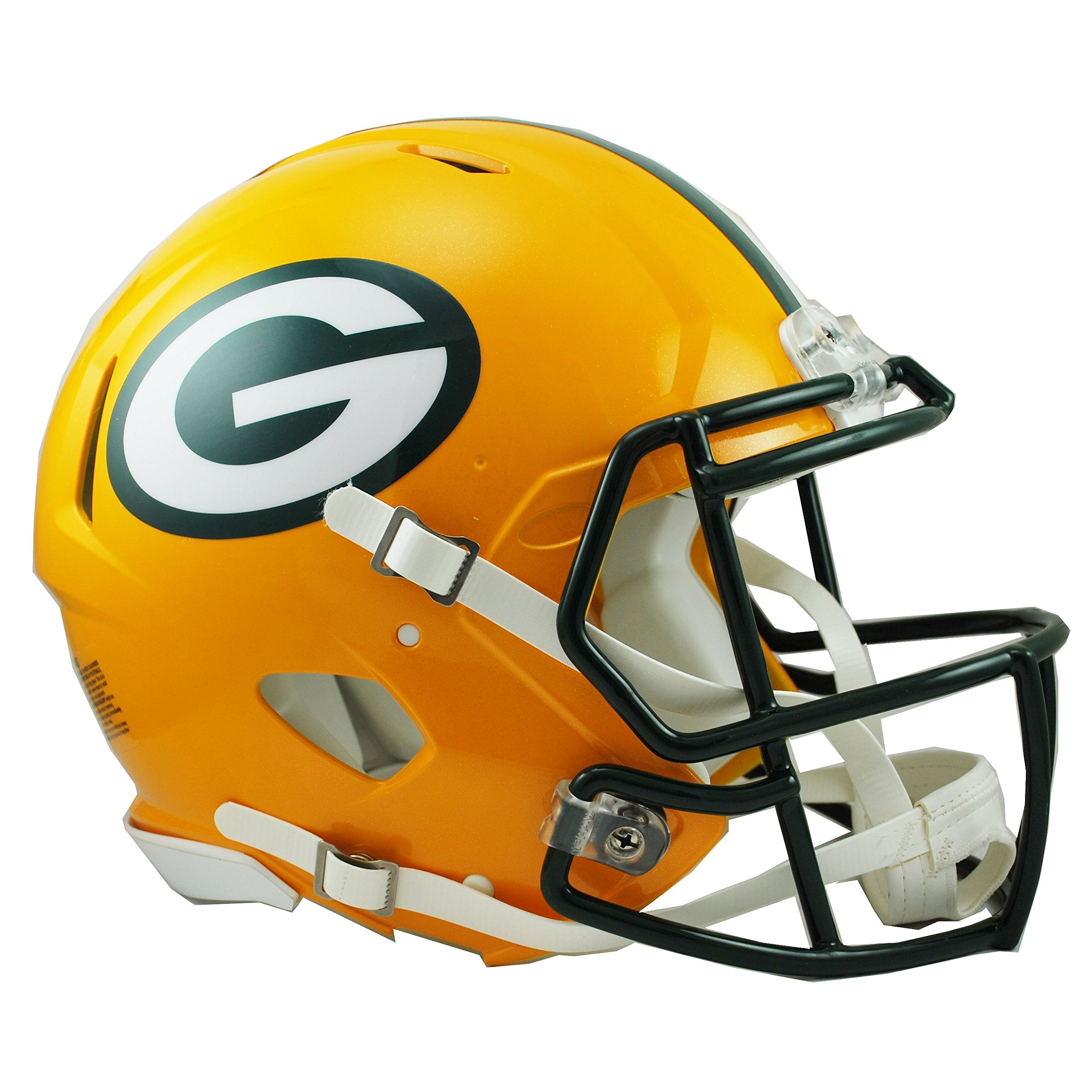 Sports Memorabilia Green Bay Packers Riddell Speed Full Size Authentic Proline Football Helmet - Nfl Authentic Helmets