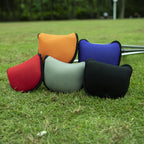 Golf Putter Cover,Mallet Putter Headcover Mesh Golf Putter Head Cover Golf Head Covers With Magic Tape For Heel Shaft Rh Lh Fits