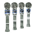 Scott Edward Alien Planet Pattern Style Golf Club Head Covers, Acrylic Yarn Double-Layers Knitted, With Rotatable Number Tags Se