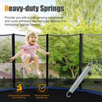Giantex 7 Heavy-Duty Galvanized Trampoline Springs, Steel Wire Spring Replacement Kit, High Tensile Durable Trampoline Parts, Ea