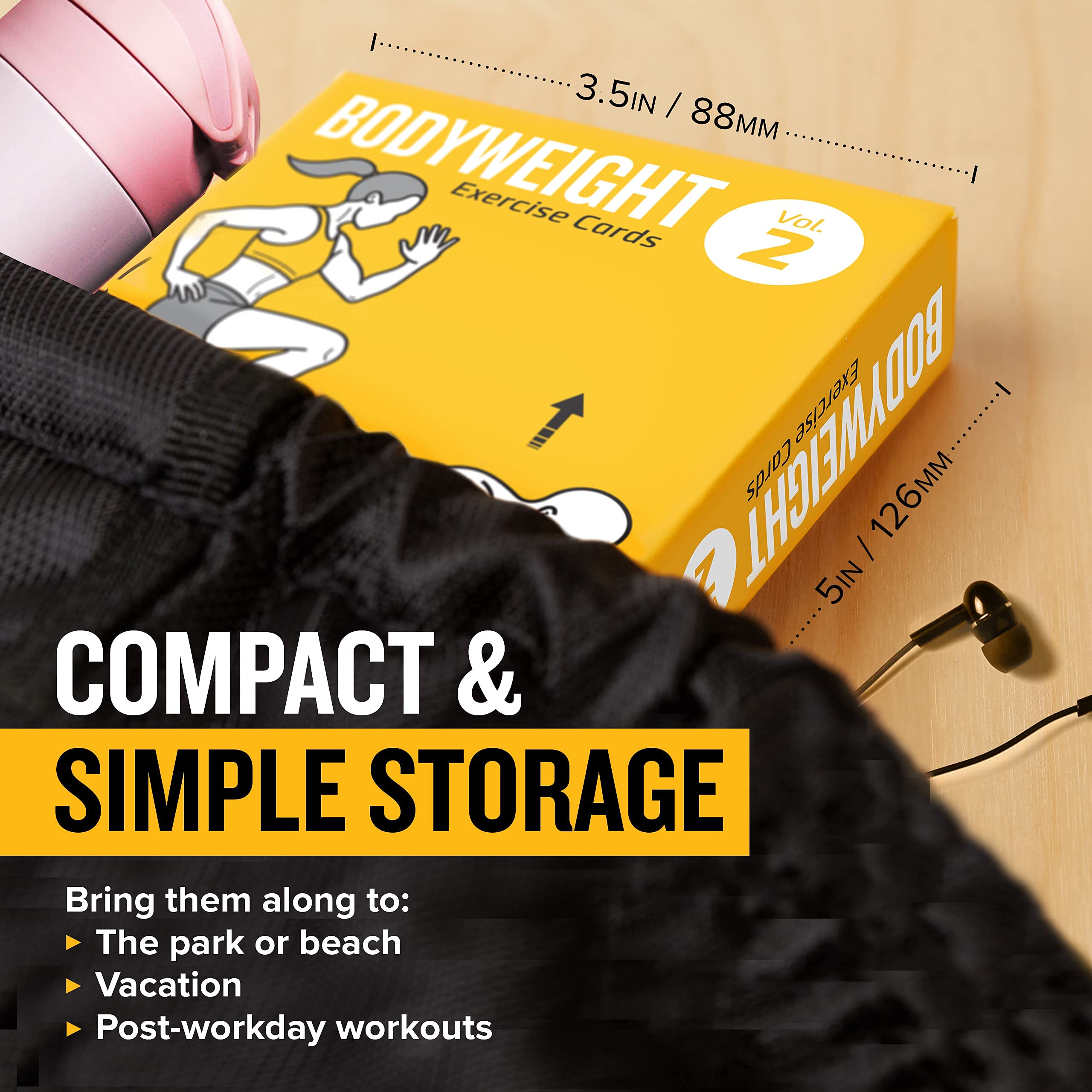 Newme Fitness  Bodyweight Workout Cards, Instructional Fitness Deck For Women & Men, Beginner Fitness Guide To Training Exercise