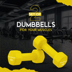Fitness Republic 5Lb Neoprene Workout Dumbbells Set Of 2 - Non Slip, Anti Roll Exercise & Fitness Dumbbells - Hex Shaped Hand We