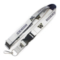 aminco NCAA Washington Huskies Reflective Lanyard , Silver , 36