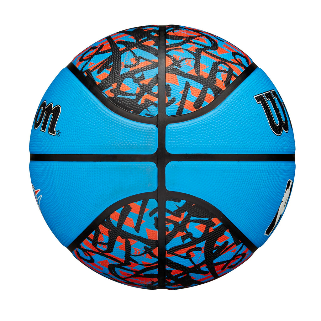 Wilson Nba Team Graffiti Basketball - Oklahoma City Thunder, Size 7-29.5''