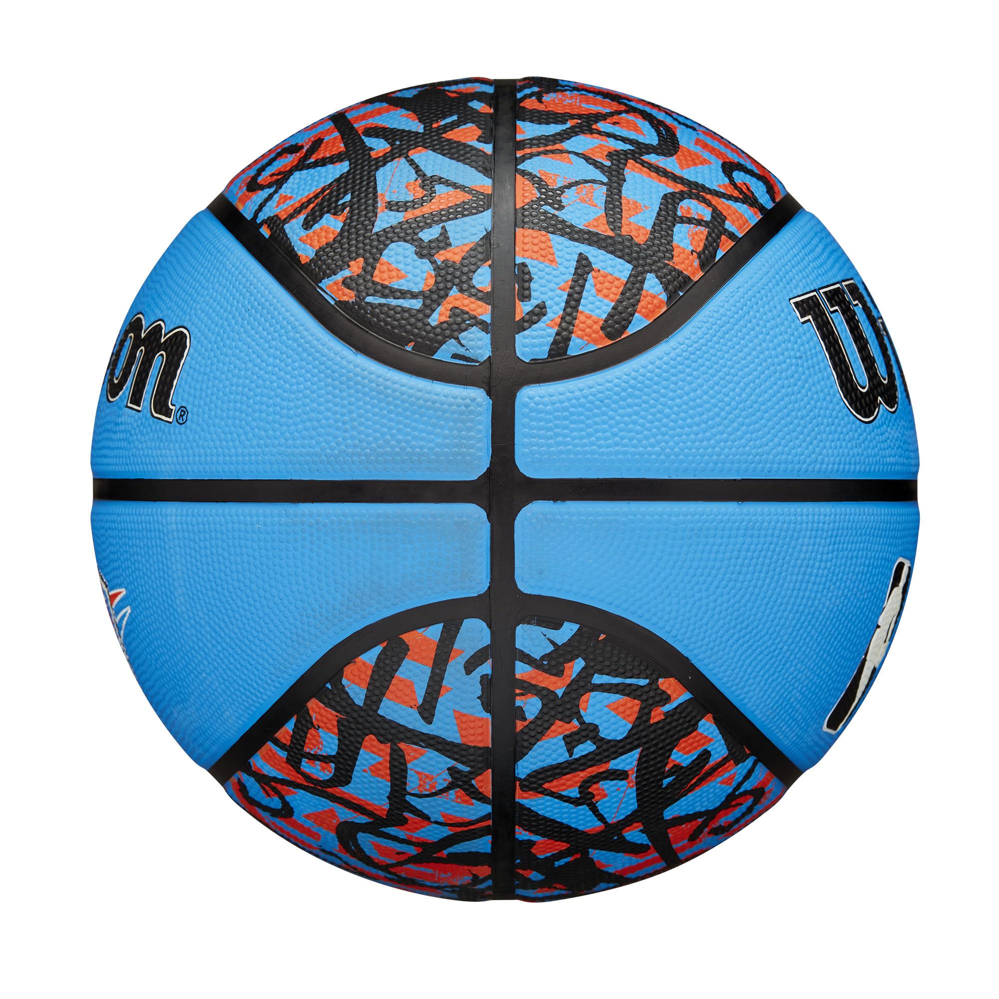 Wilson Nba Team Graffiti Basketball - Oklahoma City Thunder, Size 7-29.5''