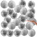 Shappy 20 Packs Moon Inflatable PVC Ball Bulk - Gray Moon Shape Science Teaching Aids Planet Beach Ball for Kid Birthday Party C