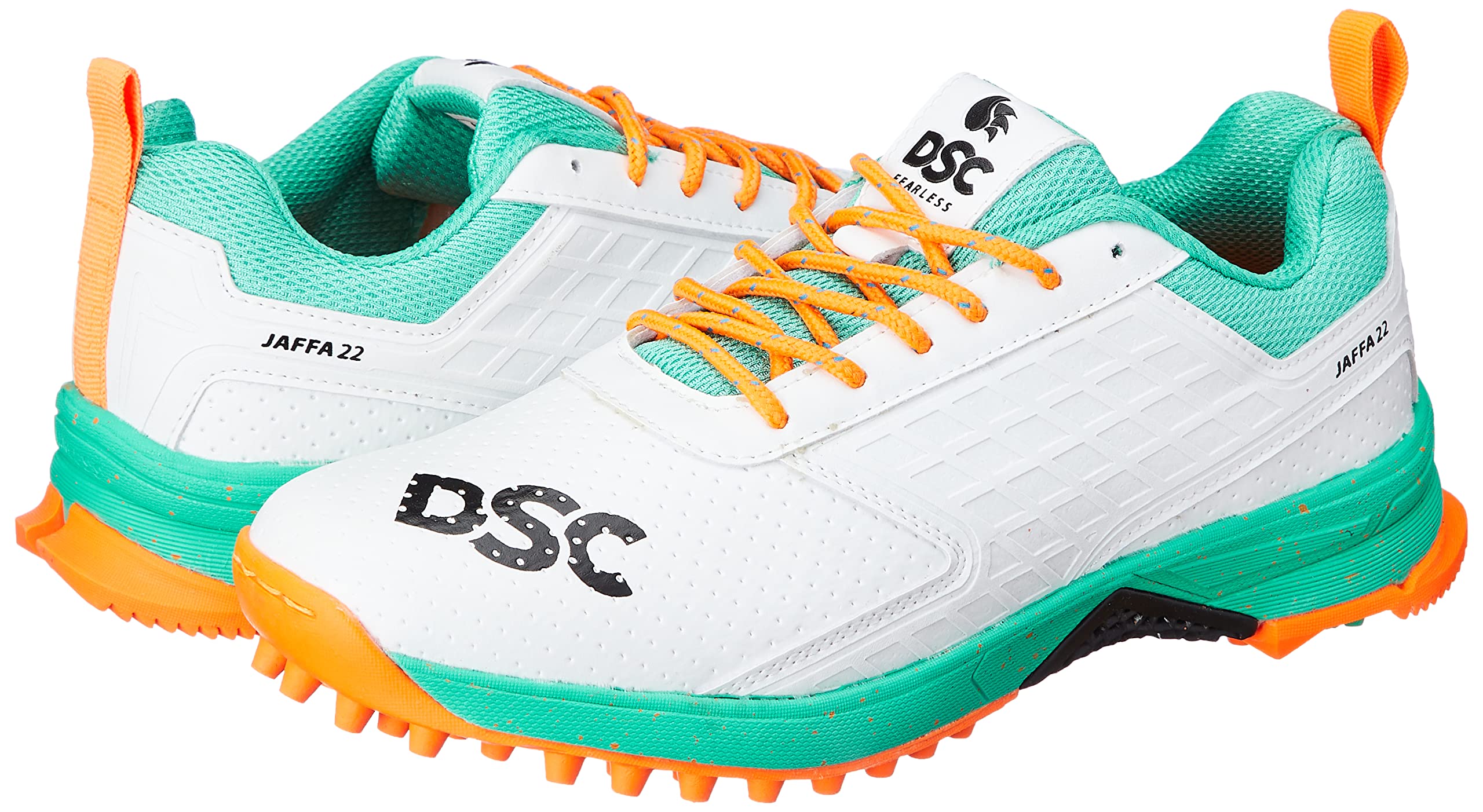 Dsc Jaffa 22 Cricket Shoes For Mens Uk3 Sea Green/Fluro Orange