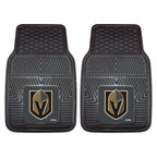 Fanmats 22901 Vegas Golden Knights 2-Piece Heavy Duty Vinyl Car Mat Set, Front Row Floor Mats, All Weather Protection, Universal