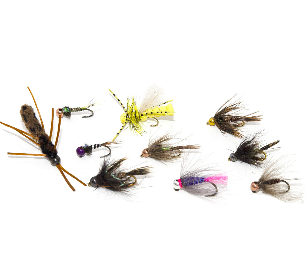 Superbe Flies 28 Favorite Bead Head Nymph,Euro Nymph,Stoneflies Trout Fly Fishing Assortment | Trout And Grayling Fishing Lure |