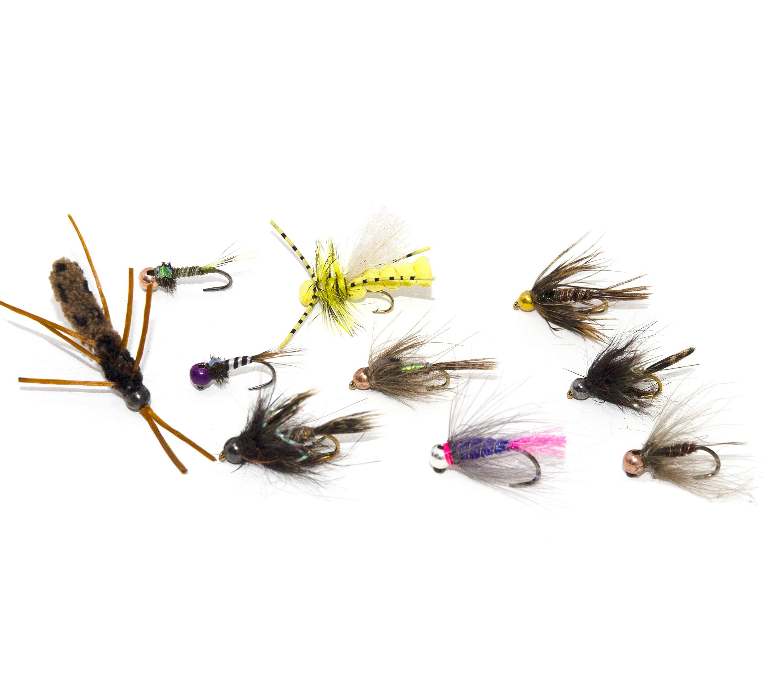 Superbe Flies 28 Favorite Bead Head Nymph,Euro Nymph,Stoneflies Trout Fly Fishing Assortment | Trout And Grayling Fishing Lure |