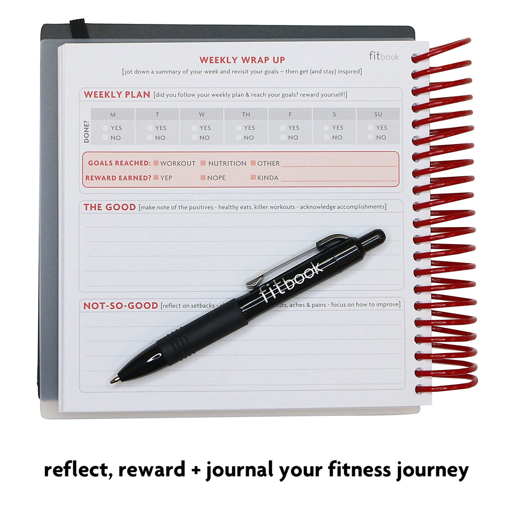 2020 Fitlosophy Fitbook: Fitness Journal And Planner For Workouts, Weight Loss And Exercise, White Single (12-Week)
