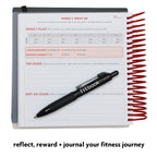 2020 Fitlosophy Fitbook: Fitness Journal And Planner For Workouts, Weight Loss And Exercise, White Single (12-Week)