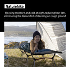 Naturehike Armywild Folding Camping Cot, Height Adjustable Ultralight Backpacking Cot, Portable Camping Bed For Camping Hiking T