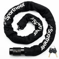 Sportneer Bike Lock: 8mm Thick High Security Anti Theft Bike Chain Lock with 2 Keys- 3.2/4ft Long Heavy Duty Anti-Cut Bicycle Lo