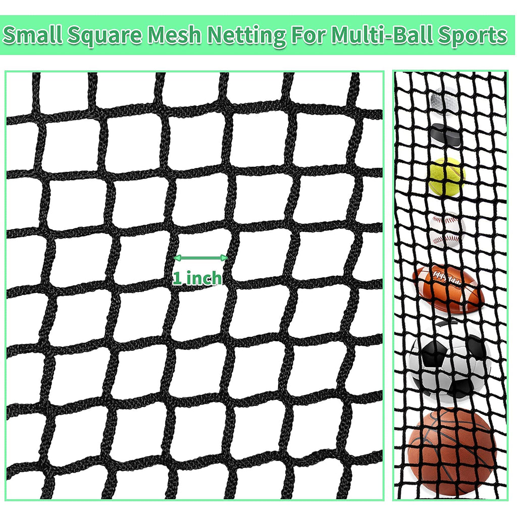 Iuzeai 10X15Ft Golf Netting High Impact Golf Practice Net(Net Only), Golf Sports Netting Barrier Nets, Heavy Duty Nylon Netting