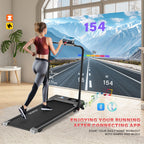 Howhai Walking Pad Treadmill With Incline, 2 In 1 Foldable Under Desk Treadmills For Home/Office, Portable Treadmill With App, B