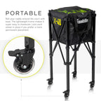 Franklin Sports Portable Pickleball Hopper + Carry Bag - (100) Ball Pickleball Caddy + Travel Basket With Wheels - Easy Storage