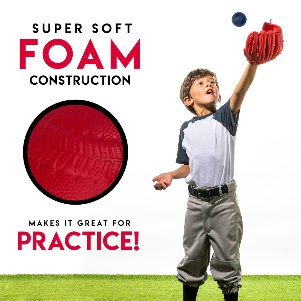 Franklin Sports Foam Baseballs - Soft Foam Practice Baseballs For Kids - Perfect For Hitting And Indoor Or Outdoor Play - 3 Pack