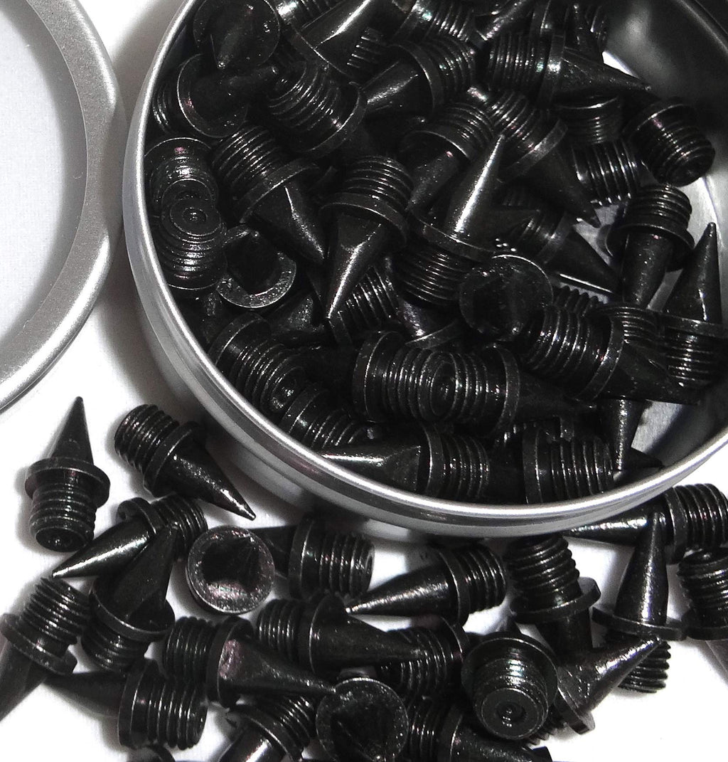 Ecospikes Stainless Steel Track And Cross Country Spikes (3/8'' Black, 100X)