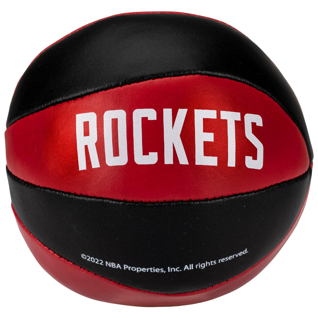 Franklin Sports Nba Houston Rockets Toy Basketballs - 2 Pack Of Kids Soft Mini Basketballs For Over The Door + Indoor Hoops - Nb