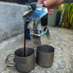 Silverant Camping Mug Titanium Double Wall Coffee Tea Cup (110Ml Double-Wall Cup)