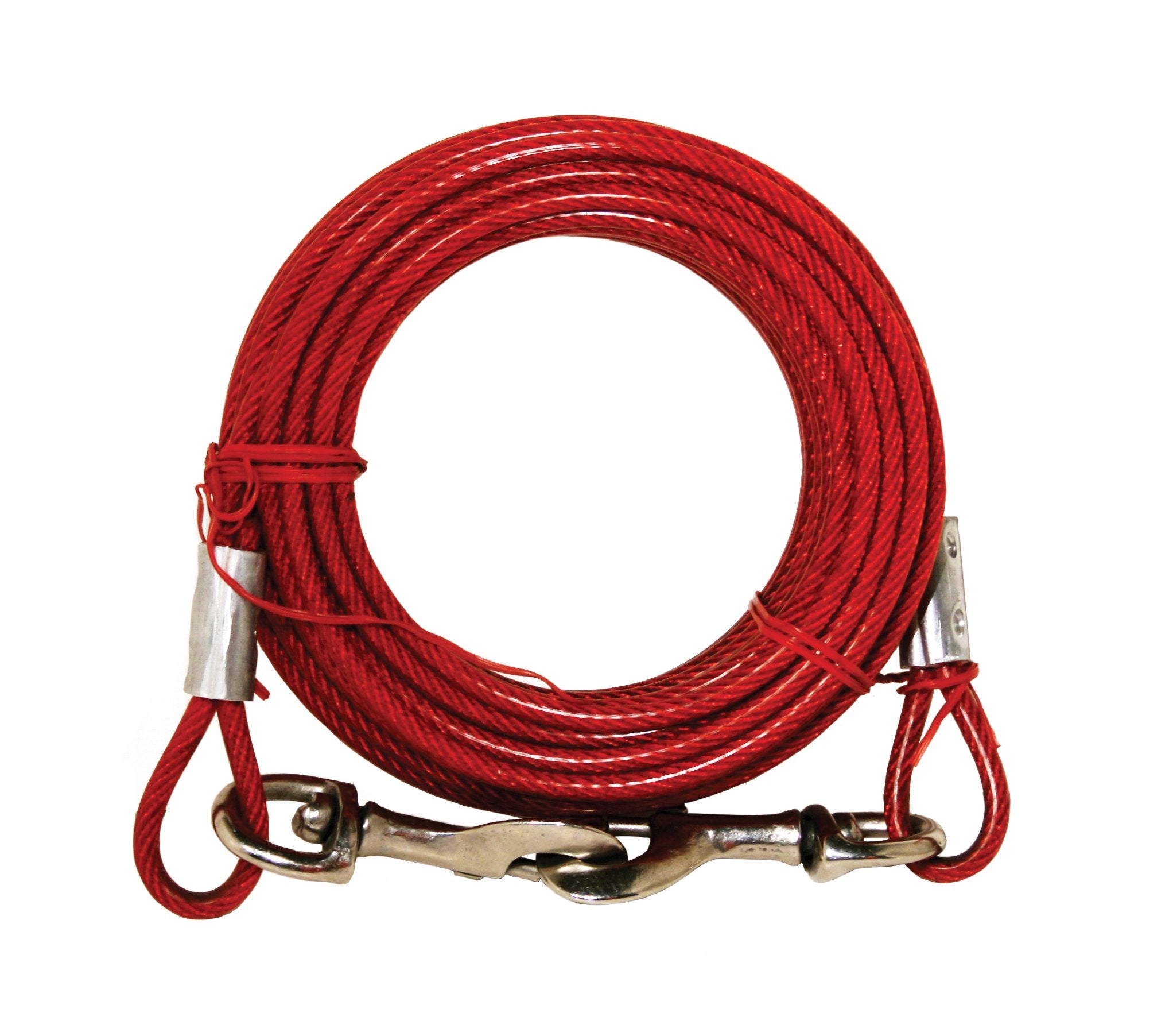 Prevue Pet Products 2120 Medium-Duty 20' Tie-Out Cable, Red