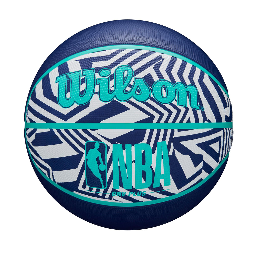Wilson Nba Drv Plus Dazzle Camo Outdoor Basketball - Indigo/Teal, Size 6-28.5''
