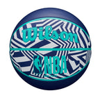 Wilson Nba Drv Plus Dazzle Camo Outdoor Basketball - Indigo/Teal, Size 7-29.5''