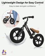 Kriddo Toddler Balance Bike 2 Year Old, Kids Balance Bike For 2-5 Years Old, Dual Bearing For Smoother Riding, Adorable Plate, A