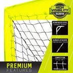 Franklin Sports Blackhawk Backyard Soccer Goal - Portable Kids Soccer Net - Pop Up Folding Indoor + Outdoor Goals - 6'6'' X 3'''