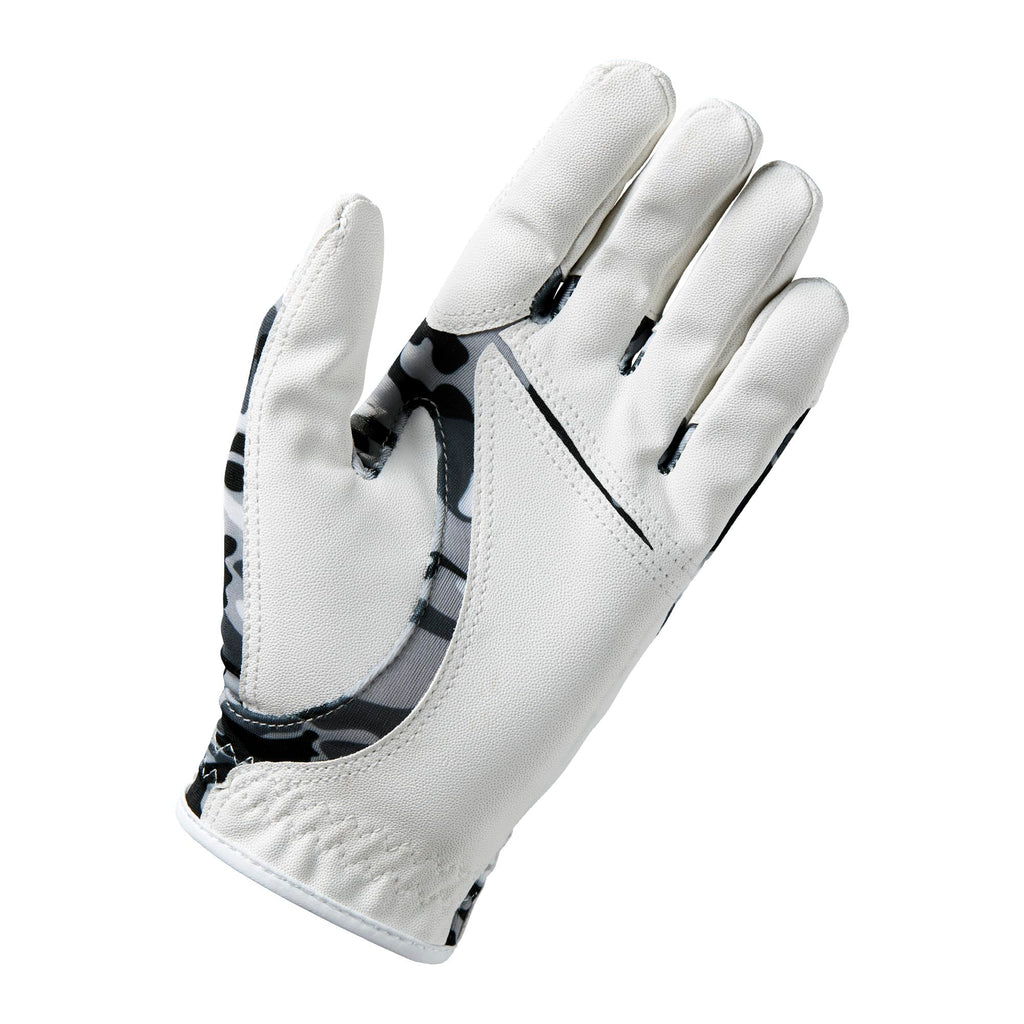 Wilson Junior Fit All Golf Glove - One Size, Left Hand, Black/White Camo