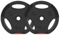 Signature Fitness Vinyl Standard 1-Inch Plate Weight Plate For Strength Training And Weightlifting, 10-Pound, Pair