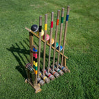 Franklin Sports Outdoor Croquet Set - 6 Player Croquet Set With Stakes Mallets Wickets And Balls - Backyard Lawn - Vintage