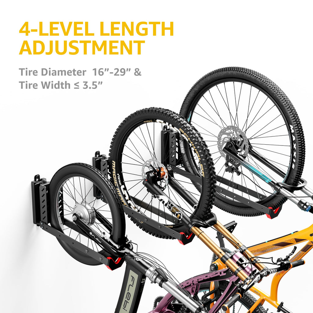 monTEK Swivel Bike Wall Mount, No Heavy Lifting Required Bike Wall Mount, Bike Hangers for Garage, Space-Saving Bike Rack Garage