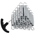 Giantex 7 Heavy-Duty Galvanized Trampoline Springs, Steel Wire Spring Replacement Kit, High Tensile Durable Trampoline Parts, Ea