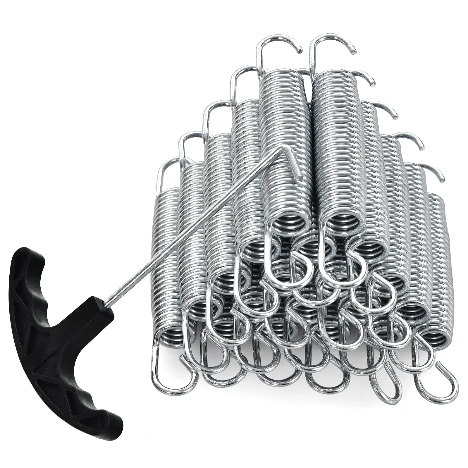 Giantex 7 Heavy-Duty Galvanized Trampoline Springs, Steel Wire Spring Replacement Kit, High Tensile Durable Trampoline Parts, Ea