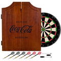 Coca-Cola Wood Dart Cabinet Set